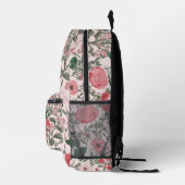  bloemen, wilde bloemen en papavers bedrukte rugzak (Rechts)