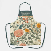  bloemen, wilde bloemen en papavers schort (Voorkant)