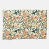 bloemen, wilde bloemen en papavers theedoek (Horizontaal)