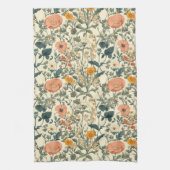 bloemen, wilde bloemen en papavers theedoek (Verticaal)