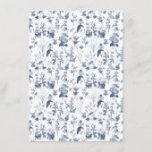 Bloemen Wildflower Blauw Wit Lente Details Informatiekaartje (Achterkant)