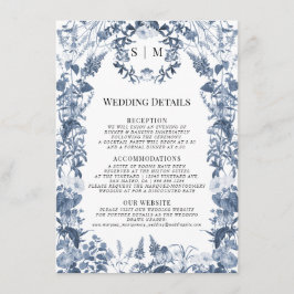 Bloemen Wildflower Blauw Wit Lente Details Informatiekaartje