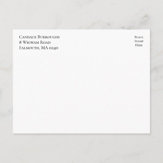 Bloemen Wildflower Geel Paars Bloemen Verloving Uitnodiging Briefkaart (Achterkant)