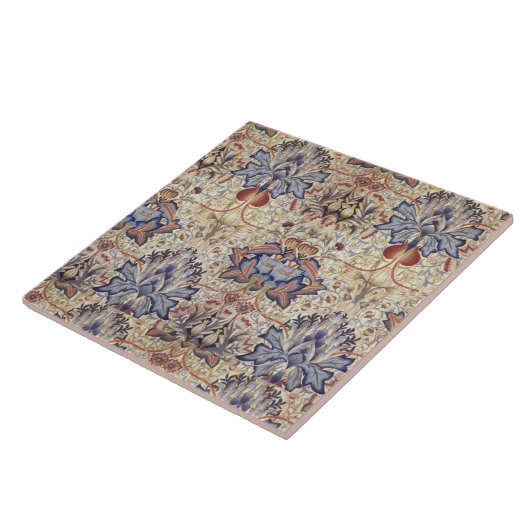  bloemen William Morris Artichoke Tegeltje (Zijkant)