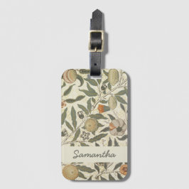 Bloemen William Morris Fruit Art Nouveau Bagagelabel
