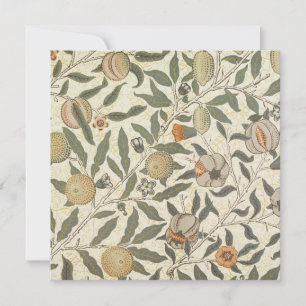  Bloemen William Morris Fruit Art Nouveau Bedankkaart
