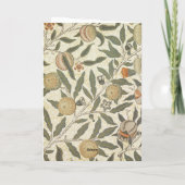  Bloemen William Morris Fruit Art Nouveau Bedankkaart (Achterkant)