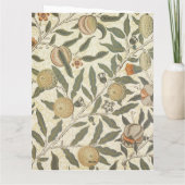  Bloemen William Morris Fruit Art Nouveau Bedankkaart (Achterkant)