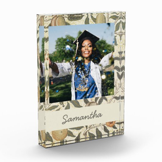  Bloemen William Morris Fruit Art Nouveau Fotoblokken (Links)