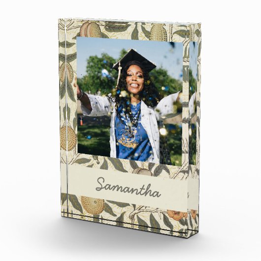  Bloemen William Morris Fruit Art Nouveau Fotoblokken (Rechts)