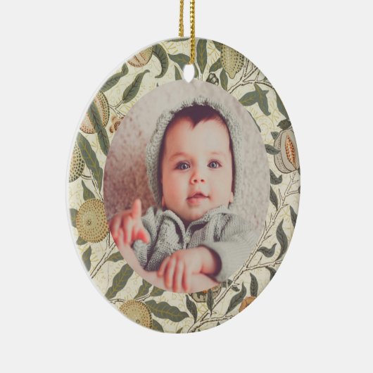 Bloemen William Morris Fruit Art Nouveau Keramisch Ornament (Rechts)