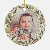 Bloemen William Morris Fruit Art Nouveau Keramisch Ornament (Achterkant)