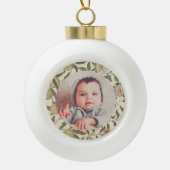  Bloemen William Morris Fruit Art Nouveau Keramische Bal Ornament (Voorkant)