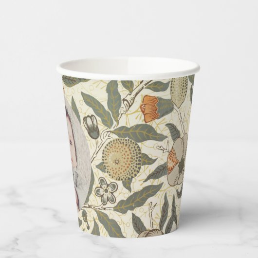  Bloemen William Morris Fruit Art Nouveau Papieren Bekers (Links)