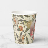  Bloemen William Morris Fruit Art Nouveau Papieren Bekers (Rechts)