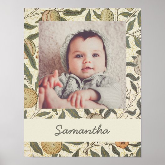 Bloemen William Morris Fruit Art Nouveau Poster (Voorkant)