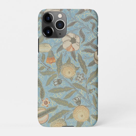  Bloemen William Morris Fruit Blue Floral iPhone Hoesje (Achterkant)