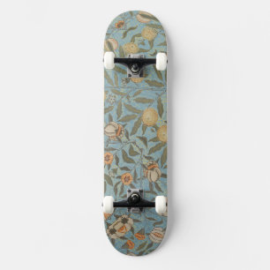 Bloemen William Morris Fruit Blue Floral Persoonlijk Skateboard