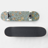  Bloemen William Morris Fruit Blue Floral Persoonlijk Skateboard (Horizontaal)