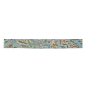  Bloemen William Morris Fruit Blue Floral Satijnen Lint