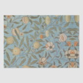Bloemen William Morris Fruit Blue Floral Tissuepapier (Voorkant)