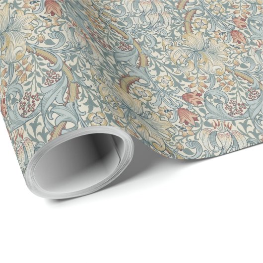  bloemen William Morris Golden Lily Cadeaupapier (Rol Hoek)