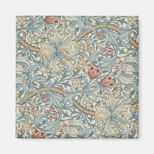 bloemen William Morris Golden Lily Magneet (Voorkant)