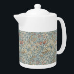 bloemen William Morris Golden Lily Theepot<br><div class="desc">Dit ontwerp is voorzien van een prachtige afdruk van het behangselpapier "Golden Lily", een ontwerp van John Henry Dearle (1859 - 1932), gemaakt door Morris & Company, een producent van meubels en decoratieve kunsten en detailhandelaar, opgericht door de kunstenaar en ontwerper William Morris (1834-1896). Dearle was een Britse textieldesigner met...</div>
