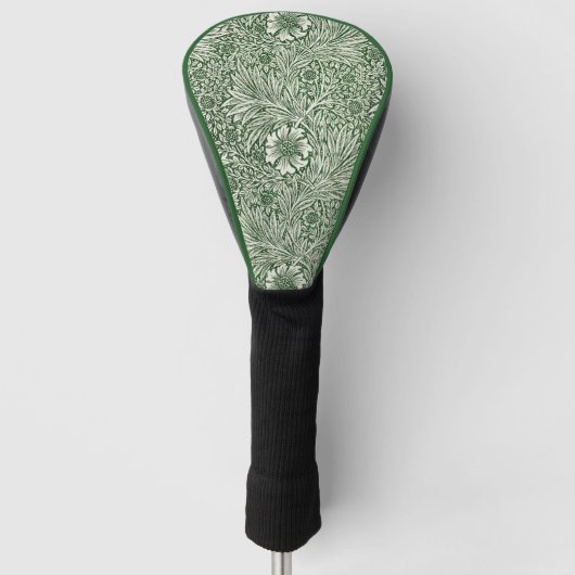 Bloemen William Morris Marigold Green Golfheadcover (Voorkant)