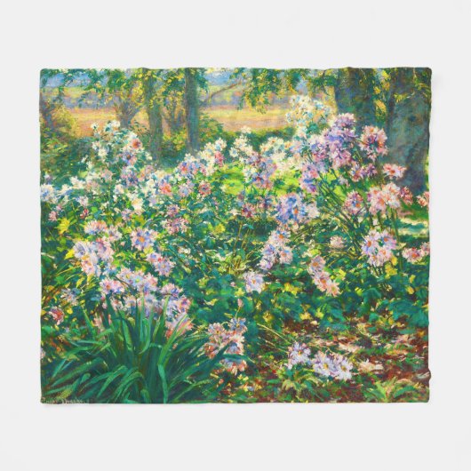 bloemen Windflowers illustratie Fleece Deken (Voorkant (Horizontaal))