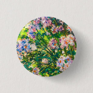 bloemen Windflowers illustratie Ronde Button 3,2 Cm