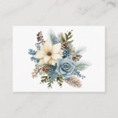 Bloemen Winter Teddybeer Sage Groene Boeken voor B Informatiekaartje (Achterkant)