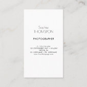 Bloemen winterbloemen visitekaartje (Achterkant)