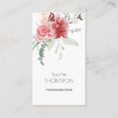 Bloemen winterbloemen visitekaartje (Voorkant)