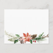 Bloemen Winterdouche Modern advies Kaart (Achterkant)