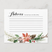 Bloemen Winterdouche Modern advies Kaart (Voorkant)