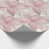 Bloemen Wit Bruids Graduatio Verjaardag 16e Grijs Cadeaupapier (Hoek)