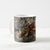 bloemen wit en roest hydrangea botanisch koffiemok (Voorkant links)