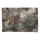  bloemen wit en roest hydrangea botanisch kussensloop (Voorkant)