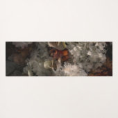 bloemen wit en roest hydrangea botanisch yogamat (Achterkant (horizontaal))