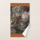bloemen wit en roest Hydrangea vierkant Bad Handdoek (Handdoek)