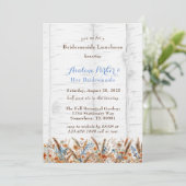 Bloemen Witte Berkenboom Bruidsmeisjes Lucheon Kaart (Staand voorkant)