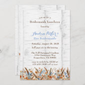 Bloemen Witte Berkenboom Bruidsmeisjes Lucheon Kaart (Voorkant / Achterkant)