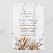 Bloemen Witte Berkenboom Trouwdouche Kaart (Voorkant / Achterkant)