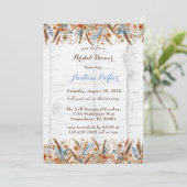 Bloemen Witte Berkenboom Vrijgezellenfeest Kaart (Staand voorkant)