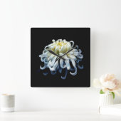 Bloemen | Witte chrysanthemum Vierkante Klok (Huis)