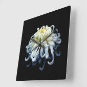 Bloemen | Witte chrysanthemum Vierkante Klok (Hoek)