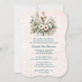 Bloemen Witte en gouden kelk Kaart (Voorkant)