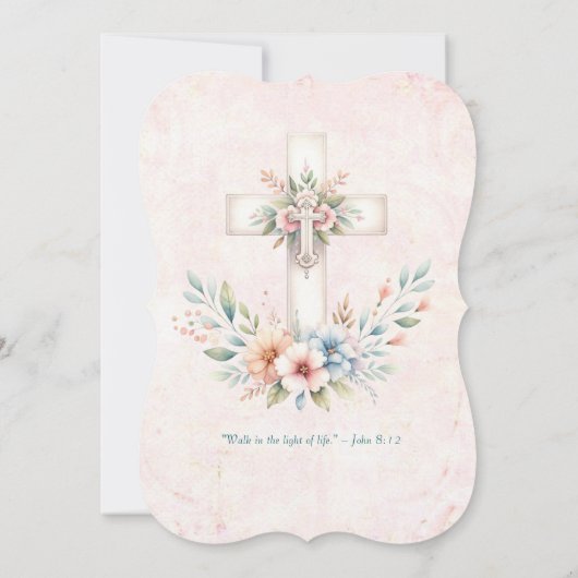 Bloemen Witte en gouden kelk Kaart (Achterkant)