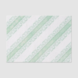 Bloemen witte kant groene bruiloft cadeau weefsel tissuepapier